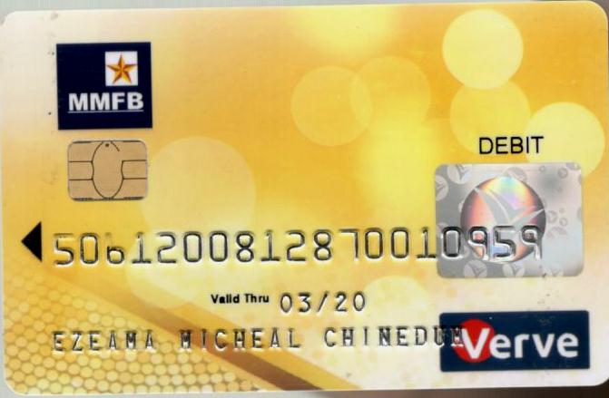 ATM Debit Card